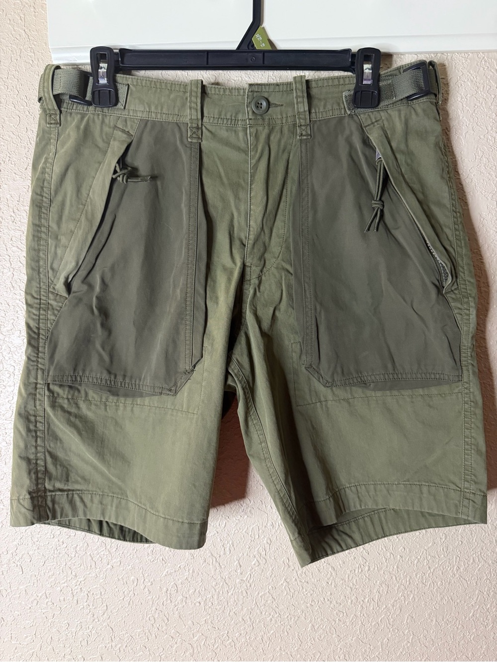 Abercrombie & Fitch Olive Utility Cargo Shorts